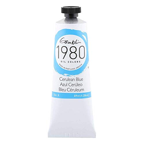 Gamblin 1980 Oil Cerulean Blue - 37 Milliliter