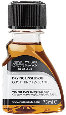 Winsor & Newton Drying Linseed Oil, 75ml, 2.54 Fl Oz (Pack of 1), Clear, 2