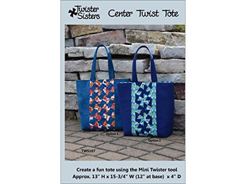 Twister Sisters Designs Center Twist Tote Pattern