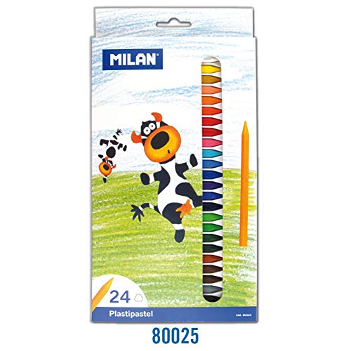 Milan Plastipastels Box, 24-Pack