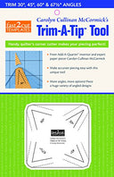 Fast2cut Carolyn Cullinan Mccormick's Trim-a-tip Tool: Handy Quilter's Corner Cutter Makes Your Piecing Perfect! Trim 30, 45, 60 & 67.5 Degree Angles