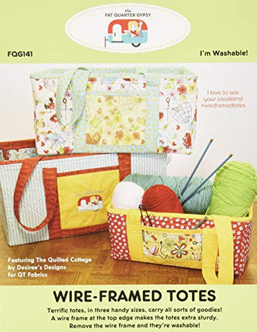 Fat Quarter Gypsy Wire-Framed Totes Pattern