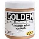 Golden Heavy Body Acrylic - Transparent Yellow Iron Oxide 8oz jar