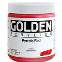 Golden Heavy Body Acrylic - Pyrrole Red 8oz jar