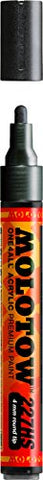 Molotow ONE4ALL Acrylic Paint Marker, 4mm, Metallic Black, 1 Each (227.301)