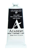 Grumbacher Academy Acrylic Paint, 90ml/3 oz Metal Tube, Raw Umber