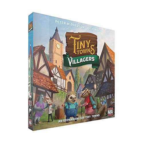 Tiny Towns Villagers Expansion (ALD07073), 1-6 Players, 10 min Setup + 45 min Play Time, Strategy Board Game for Ages 14 and Up, Cleverly Plan & Construct a Thriving Town that is Expanding