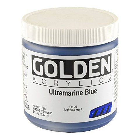 8 Oz Heavy Acrylic Body Color Paint Color: Ultramarine Blue