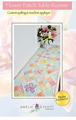 Amelie Scott Designs Flower Patch Table Runner Pattern