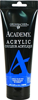 Grumbacher Academy Acrylic Paint, 200ml/6.8 oz. Plastic Tube, Cobalt Blue Hue (C049P200)