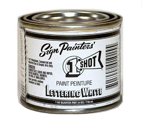 1-Shot 101-L Lettering Enamel White (4 oz)