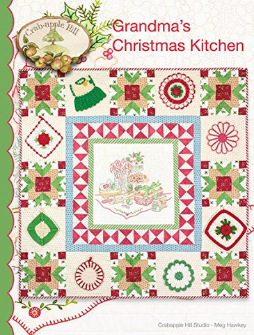 Grandma's Christmas Kitchen Embroidery Pattern by Meg Hawkey From Crabapple Hill Studio #442 - 45.5