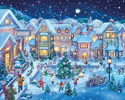 Holiday Village Square Christmas Jigsaw Puzzle 1000 Piece ,#G14E6GE4R-GE 4-TEW6W268557