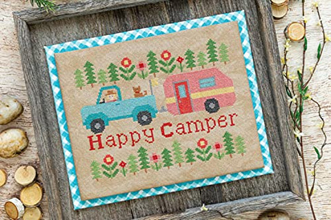 Happy Camper Cross Stitch Pattern by Lori Holt of bee in My Bonnet Pattern ONLY