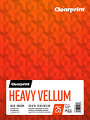 Clearprint Heavy Vellum Pad, 48 LB, 180 GSM, 9 x 12 Inches, 25 Sheets Per Pad, 1 Each (26321511011)