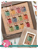 Six Mile Cross Stitch Pattern, Prim Village W/Enamel Charm