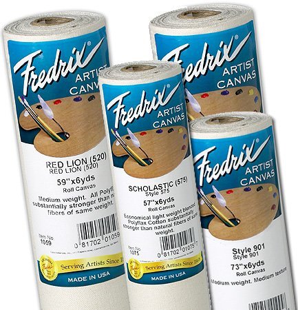Tara Materials Fredrix Ultra Smooth Primed Polyflax 57x6yd 7oz