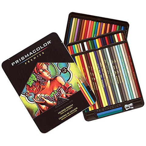 Prismacolor 3599TN Premier Colored Pencil, 2H, 72 Assorted Colors/Set