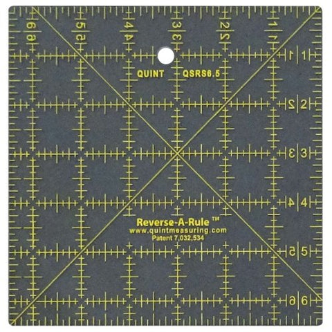 Quint Measuring Systems QSTD65 Reverse a Rule Standard Series Ruler, 6.5-Inch x 6.5-Inch