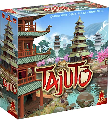 Tajuto Board Game | Interactive Pagoda Tile-Placement Game | Exploration Game | Strategy Game for Adults and Kids Ages 10+ | 2-4 Players | Average Playtime 45-60 Minutes | Made by Super Meeple