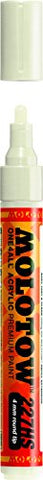 Molotow ONE4ALL Acrylic Paint Marker, 4mm, Nature White, 1 Each (227.235)