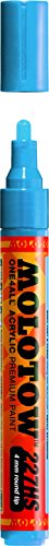 Molotow ONE4ALL Acrylic Paint Marker, 4mm, Shock Blue, 1 Each (227.236)