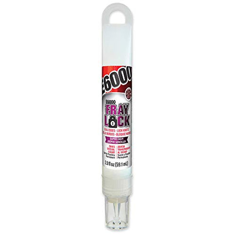 E6000 565200 Fray Lock Adhesive - 2 fl oz Hang Bottle