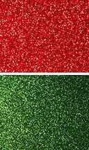 Ever-sewn Sparkle Red & Green fabric sheets, Green